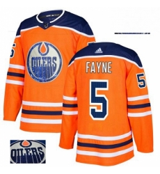 Mens Adidas Edmonton Oilers 5 Mark Fayne Authentic Orange Fashion Gold NHL Jersey Mens Adidas Edmonton Oilers 5 Mark Fayne Authentic Orange Fashion Gold NHL Jersey