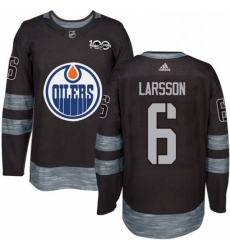 Mens Adidas Edmonton Oilers 6 Adam Larsson Authentic Black 1917 2017 100th Anniversary NHL Jersey Mens Adidas Edmonton Oilers 6 Adam Larsson Authentic Black 1917 2017 100th Anniversary NHL Jersey