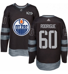 Mens Adidas Edmonton Oilers 60 Olivier Rodrigue Authentic Black 1917 2017 100th Anniversary NHL Jersey Mens Adidas Edmonton Oilers 60 Olivier Rodrigue Authentic Black 1917 2017 100th Anniversary NHL Jersey