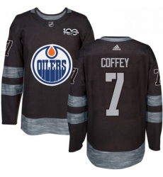 Mens Adidas Edmonton Oilers 7 Paul Coffey Authentic Black 1917 2017 100th Anniversary NHL Jersey Mens Adidas Edmonton Oilers 7 Paul Coffey Authentic Black 1917 2017 100th Anniversary NHL Jersey