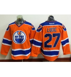 Oilers #27 Milan Lucic Orange Stitched NHL Jersey Oilers #27 Milan Lucic Orange Stitched NHL Jersey
