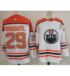 Oilers 29 Leon Draisaitl White 2020 21 Reverse Retro Adidas Jersey Oilers 29 Leon Draisaitl White 2020 21 Reverse Retro Adidas Jersey