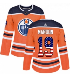 Womens Adidas Edmonton Oilers 19 Patrick Maroon Authentic Orange USA Flag Fashion NHL Jersey Womens Adidas Edmonton Oilers 19 Patrick Maroon Authentic Orange USA Flag Fashion NHL Jersey