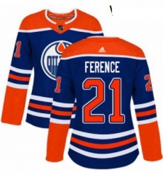 Womens Adidas Edmonton Oilers 21 Andrew Ference Authentic Royal Blue Alternate NHL Jersey Womens Adidas Edmonton Oilers 21 Andrew Ference Authentic Royal Blue Alternate NHL Jersey