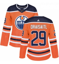 Womens Adidas Edmonton Oilers 29 Leon Draisaitl Authentic Orange Home NHL Jersey Womens Adidas Edmonton Oilers 29 Leon Draisaitl Authentic Orange Home NHL Jersey