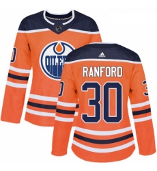 Womens Adidas Edmonton Oilers 30 Bill Ranford Authentic Orange Home NHL Jersey Womens Adidas Edmonton Oilers 30 Bill Ranford Authentic Orange Home NHL Jersey