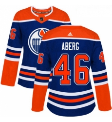 Womens Adidas Edmonton Oilers 46 Pontus Aberg Authentic Royal Blue Alternate NHL Jerse Womens Adidas Edmonton Oilers 46 Pontus Aberg Authentic Royal Blue Alternate NHL Jerse