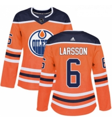 Womens Adidas Edmonton Oilers 6 Adam Larsson Authentic Orange Home NHL Jersey Womens Adidas Edmonton Oilers 6 Adam Larsson Authentic Orange Home NHL Jersey