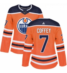 Womens Adidas Edmonton Oilers 7 Paul Coffey Authentic Orange Home NHL Jersey Womens Adidas Edmonton Oilers 7 Paul Coffey Authentic Orange Home NHL Jersey