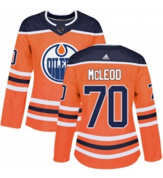 Womens Adidas Edmonton Oilers 70 Ryan McLeod Authentic Orange Home NHL Jersey Womens Adidas Edmonton Oilers 70 Ryan McLeod Authentic Orange Home NHL Jersey