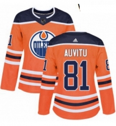 Womens Adidas Edmonton Oilers 81 Yohann Auvitu Authentic Orange Home NHL Jersey Womens Adidas Edmonton Oilers 81 Yohann Auvitu Authentic Orange Home NHL Jersey