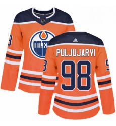 Womens Adidas Edmonton Oilers 98 Jesse Puljujarvi Authentic Orange Home NHL Jersey Womens Adidas Edmonton Oilers 98 Jesse Puljujarvi Authentic Orange Home NHL Jersey