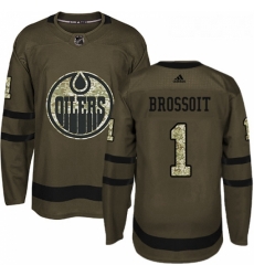 Youth Adidas Edmonton Oilers 1 Laurent Brossoit Authentic Green Salute to Service NHL Jersey Youth Adidas Edmonton Oilers 1 Laurent Brossoit Authentic Green Salute to Service NHL Jersey
