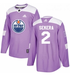Youth Adidas Edmonton Oilers 2 Andrej Sekera Authentic Purple Fights Cancer Practice NHL Jersey Youth Adidas Edmonton Oilers 2 Andrej Sekera Authentic Purple Fights Cancer Practice NHL Jersey