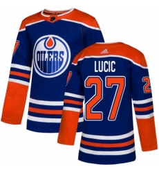 Youth Adidas Edmonton Oilers 27 Milan Lucic Authentic Royal Blue Alternate NHL Jersey Youth Adidas Edmonton Oilers 27 Milan Lucic Authentic Royal Blue Alternate NHL Jersey