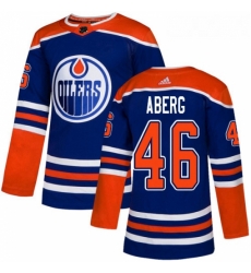 Youth Adidas Edmonton Oilers 46 Pontus Aberg Authentic Royal Blue Alternate NHL Jerse Youth Adidas Edmonton Oilers 46 Pontus Aberg Authentic Royal Blue Alternate NHL Jerse