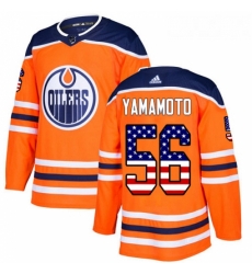Youth Adidas Edmonton Oilers 56 Kailer Yamamoto Authentic Orange USA Flag Fashion NHL Jersey Youth Adidas Edmonton Oilers 56 Kailer Yamamoto Authentic Orange USA Flag Fashion NHL Jersey