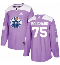 Youth Adidas Edmonton Oilers 75 Evan Bouchard Authentic Purple Fights Cancer Practice NHL Jersey Youth Adidas Edmonton Oilers 75 Evan Bouchard Authentic Purple Fights Cancer Practice NHL Jersey