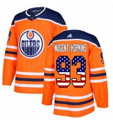 Youth Adidas Edmonton Oilers 93 Ryan Nugent Hopkins Authentic Orange USA Flag Fashion NHL Jersey Youth Adidas Edmonton Oilers 93 Ryan Nugent Hopkins Authentic Orange USA Flag Fashion NHL Jersey