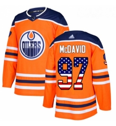 Youth Adidas Edmonton Oilers 97 Connor McDavid Authentic Orange USA Flag Fashion NHL Jersey Youth Adidas Edmonton Oilers 97 Connor McDavid Authentic Orange USA Flag Fashion NHL Jersey