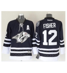 Florida Panthers #12 Mike Fisher Blue Third Stitched NHL Jersey Florida Panthers #12 Mike Fisher Blue Third Stitched NHL Jersey