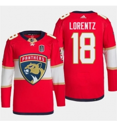 Men Florida Panthers 18 Steven Lorentz Red 2024 Stanley Cup Final Patch Stitched Jersey Men Florida Panthers 18 Steven Lorentz Red 2024 Stanley Cup Final Patch Stitched Jersey