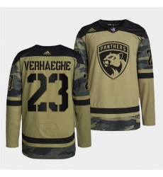 Men Florida Panthers 23 Carter Verhaeghe 2022 Camo Military Appreciation Night Stitched jersey Men Florida Panthers 23 Carter Verhaeghe 2022 Camo Military Appreciation Night Stitched jersey