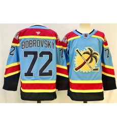 Men Florida Panthers 72 Sergei Bobrovsky Blue 2024 25 Reverse Retro Stitched Hockey Jersey Men Florida Panthers 72 Sergei Bobrovsky Blue 2024 25 Reverse Retro Stitched Hockey Jersey