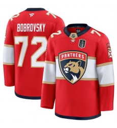 Men Florida Panthers 72 Sergei Bobrovsky Red 2025 Stanley Cup Final Patch Stitched Hockey Jersey Men Florida Panthers 72 Sergei Bobrovsky Red 2025 Stanley Cup Final Patch Stitched Hockey Jersey