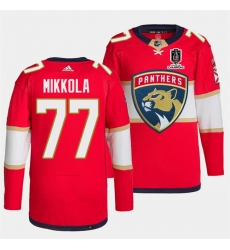 Men Florida Panthers 77 Niko Mikkola Red Home 2024 Stanley Cup Champions Stitched Jersey Men Florida Panthers 77 Niko Mikkola Red Home 2024 Stanley Cup Champions Stitched Jersey