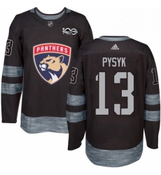 Mens Adidas Florida Panthers 13 Mark Pysyk Premier Black 1917 2017 100th Anniversary NHL Jersey Mens Adidas Florida Panthers 13 Mark Pysyk Premier Black 1917 2017 100th Anniversary NHL Jersey