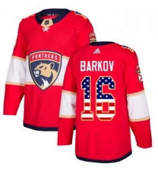 Mens Adidas Florida Panthers 16 Aleksander Barkov Authentic Red USA Flag Fashion NHL Jersey Mens Adidas Florida Panthers 16 Aleksander Barkov Authentic Red USA Flag Fashion NHL Jersey