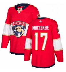 Mens Adidas Florida Panthers 17 Derek MacKenzie Authentic Red Home NHL Jersey Mens Adidas Florida Panthers 17 Derek MacKenzie Authentic Red Home NHL Jersey