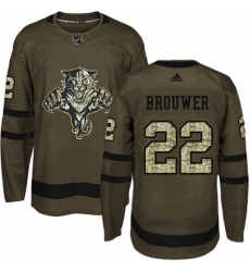 Mens Adidas Florida Panthers 22 Troy Brouwer Premier Green Salute to Service NHL Jersey Mens Adidas Florida Panthers 22 Troy Brouwer Premier Green Salute to Service NHL Jersey