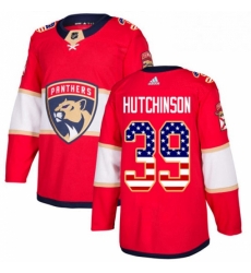 Mens Adidas Florida Panthers 39 Michael Hutchinson Authentic Red USA Flag Fashion NHL Jersey Mens Adidas Florida Panthers 39 Michael Hutchinson Authentic Red USA Flag Fashion NHL Jersey