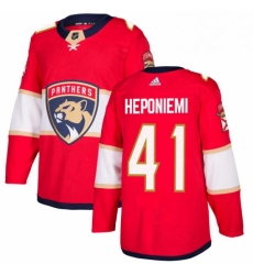 Mens Adidas Florida Panthers 41 Aleksi Heponiemi Premier Red Home NHL Jersey Mens Adidas Florida Panthers 41 Aleksi Heponiemi Premier Red Home NHL Jersey