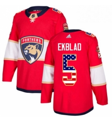 Mens Adidas Florida Panthers 5 Aaron Ekblad Authentic Red USA Flag Fashion NHL Jersey Mens Adidas Florida Panthers 5 Aaron Ekblad Authentic Red USA Flag Fashion NHL Jersey