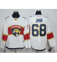 Panthers #68 Jaromir Jagr White Road Stitched NHL Jersey Panthers #68 Jaromir Jagr White Road Stitched NHL Jersey