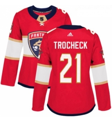 Womens Adidas Florida Panthers 21 Vincent Trocheck Premier Red Home NHL Jersey Womens Adidas Florida Panthers 21 Vincent Trocheck Premier Red Home NHL Jersey