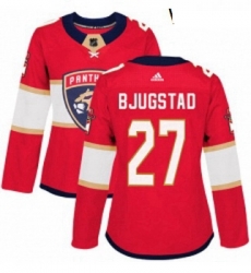 Womens Adidas Florida Panthers 27 Nick Bjugstad Authentic Red Home NHL Jersey Womens Adidas Florida Panthers 27 Nick Bjugstad Authentic Red Home NHL Jersey