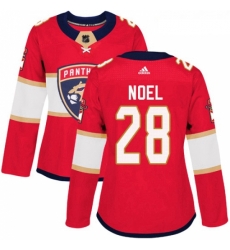 Womens Adidas Florida Panthers 28 Serron Noel Authentic Red Home NHL Jersey Womens Adidas Florida Panthers 28 Serron Noel Authentic Red Home NHL Jersey