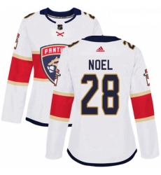 Womens Adidas Florida Panthers 28 Serron Noel Authentic White Away NHL Jersey Womens Adidas Florida Panthers 28 Serron Noel Authentic White Away NHL Jersey