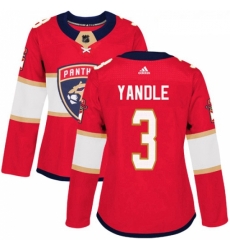 Womens Adidas Florida Panthers 3 Keith Yandle Authentic Red Home NHL Jersey Womens Adidas Florida Panthers 3 Keith Yandle Authentic Red Home NHL Jersey