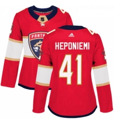 Womens Adidas Florida Panthers 41 Aleksi Heponiemi Authentic Red Home NHL Jersey Womens Adidas Florida Panthers 41 Aleksi Heponiemi Authentic Red Home NHL Jersey