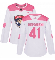 Womens Adidas Florida Panthers 41 Aleksi Heponiemi Authentic WhitePink Fashion NHL Jersey Womens Adidas Florida Panthers 41 Aleksi Heponiemi Authentic WhitePink Fashion NHL Jersey