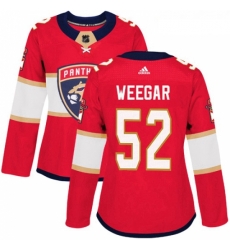 Womens Adidas Florida Panthers 52 MacKenzie Weegar Premier Red Home NHL Jersey Womens Adidas Florida Panthers 52 MacKenzie Weegar Premier Red Home NHL Jersey