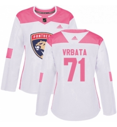 Womens Adidas Florida Panthers 71 Radim Vrbata Authentic WhitePink Fashion NHL Jersey Womens Adidas Florida Panthers 71 Radim Vrbata Authentic WhitePink Fashion NHL Jersey