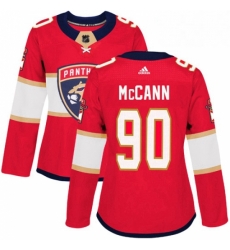 Womens Adidas Florida Panthers 90 Jared McCann Authentic Red Home NHL Jersey Womens Adidas Florida Panthers 90 Jared McCann Authentic Red Home NHL Jersey