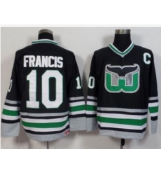 Hartford Whalers #10 Ron Francis Black CCM Throwback Stitched NHL Jersey Hartford Whalers #10 Ron Francis Black CCM Throwback Stitched NHL Jersey