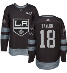 Kings #18 Dave Taylor Black 1917 2017 100th Anniversary Stitched NHL Jersey Kings #18 Dave Taylor Black 1917 2017 100th Anniversary Stitched NHL Jersey